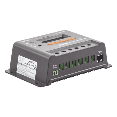 Controlador Solar de Carga y Descarga PWM 12/24V 20A con Display, Parámetros Configurables, vista 1