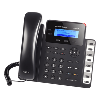 Teléfono IP de 2 Líneas / 2 Cuentas SIP / 8 Teclas BLF / Gigabit PoE / Audio HD / Conferencia de 3 Vías
