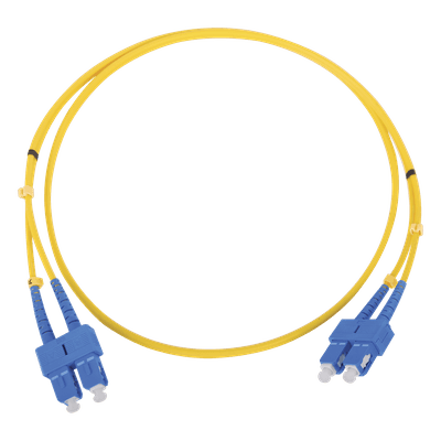 Jumper de Fibra Óptica Monomodo SC/SC Duplex de 1 metro, vista 1