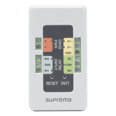 Secure I/O 2 / Módulo de Seguridad / Conexión de Entradas Y Salidas para Una Puerta / Lectores SUPREMA, vista 1
