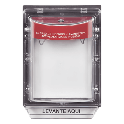 Protector de Policarbonato Super Resistente para Palanca de Incendio, sin Sirena y Texto en Español, vista 1