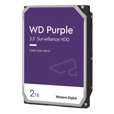 Disco Duro PURPLE de 2TB / 3 AÑOS DE GARANTÍA / Para Videovigilancia, vista 1