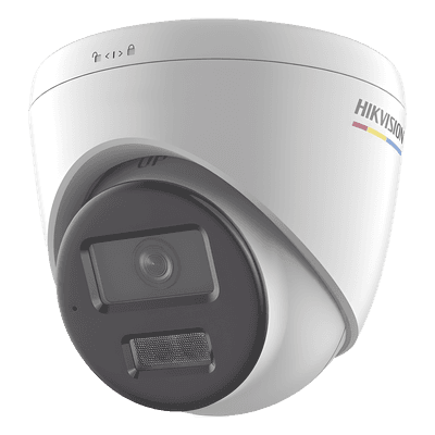 Turret IP 2 Megapixel / ACUSENSE (Detección de Movimiento en Humanos y Vehículos)  / Lente 2.8 mm / Luz Blanca 30 mts / Imagen a Color 24/7 / Exterior IP67 /  WDR 120 dB / PoE / ONVIF, vista 1