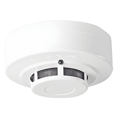 Detector de Humo Fotoeléctrico Convencional / 2 Hilos / 12 VCC / Malla Metálica Antipolvo / Base Incluida / Compatible con Paneles de Incendio, vista 1