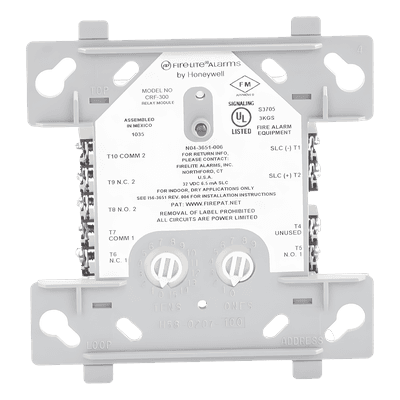 Módulo de Relevador Direccionable / doble Salida de Relay tipo C / Compatible con Paneles Direccionables Fire-Lite, vista 1