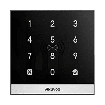 Terminal de Control de Acceso Inteligente, Compacto y Elegante para 1 Puerta / Lector Prox 125 kHz / MIFARE 13.56MHz  /  Teclado  / 20,000 Usuarios / Gestión WEB, vista 1