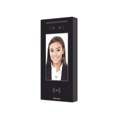 Videoportero IP  / Programación en la nube / Notificación a APP / Llamada Telefónica / SIP / ONVIF /Reconocimiento Facial / QR y PIN para Visitas desde la APP / IP65 / Bluetooth / NFC, vista 1