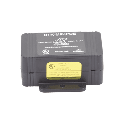 Protector Contra Sobretensiones para Equipos PoE / Hasta 10GbE / Cámaras IP, Puntos de Acceso y Control de Acceso / 20 kA por Par, vista 1