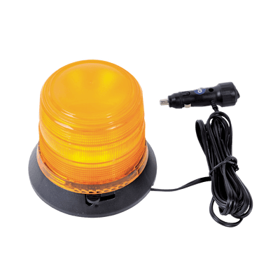 Burbuja Brillante de 6 LEDs, Color Ámbar con Montaje Magnético, vista 1