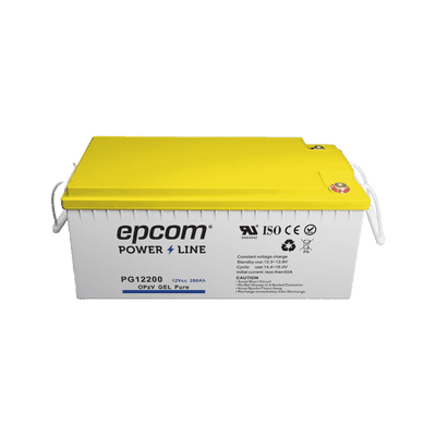 Batería de GEL PURO / 12 V @ 200 Ah / Ciclo profundo / Para uso en sistemas de energía ininterrumpida, vista 1