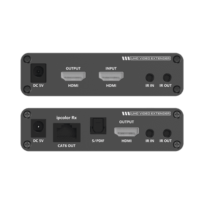 Kit Extensor HDMI hasta 70 metros / HDR10 / 4K @ 60 Hz/ Cat 6, 6a y 7 / CERO LATENCIA / Salida Loop / IR bidireccional / Puerto S/PDIF / Soporta ARC, vista 1