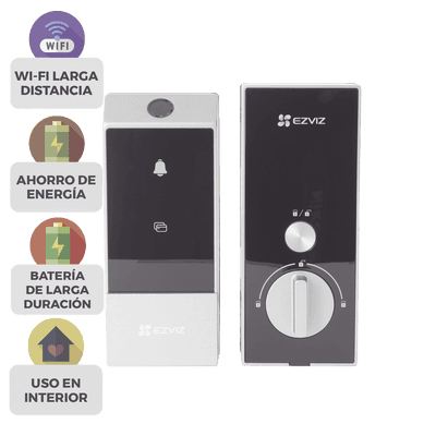 Cerradura Inteligente / Wi-Fi / Bluetooth / Códigos Temporales Para Visitantes / Lectura de Huella / Lectura de Tag / Contraseña / Botón para Timbrar / Apertura remota / Alarma Anti-intrusión / No Requiere HUB, vista 1