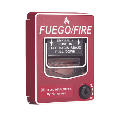 Estación Manual de Emergencia de Doble Acción Direccionable / Texto en Español / Compatible con Paneles Direccionables Fire-Lite, vista 1