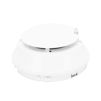 Detector multicriterio de humo, temperatura y monóxido de carbono (CO), direccionable, color blanco, vista 1