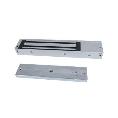 Chapa Magnética de 600 Lbs (272 Kg) / Montaje en Puerta Normal o de Vidrio / Certificado CE /  Uso en Interior / Magnetismo Anti-residual, vista 1