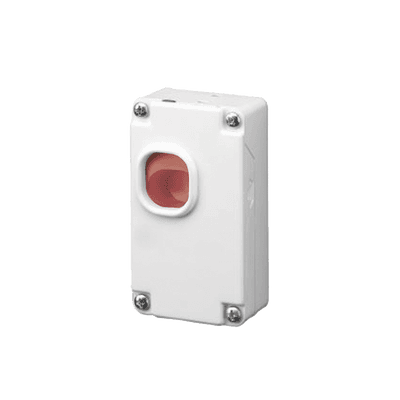 Botón de Emergencia para Paneles de Alarma de Intrusión / Cubierta Plástica /  Conexión a 2 hilos / Compatible con cualquier panel de alarma cableado, vista 1