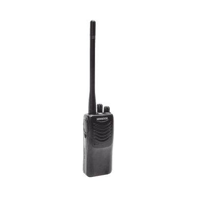 136-174 MHz, Práctico y Ligero, MIL-STD-810, 16 Canales, DTMF, IP54, VOX, Scan, Incluye antena, batería, cargador y clip