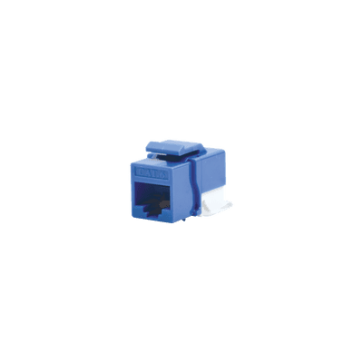 Módulo Jack Cat6 sin herramienta (toolless) keystone - Color Azul