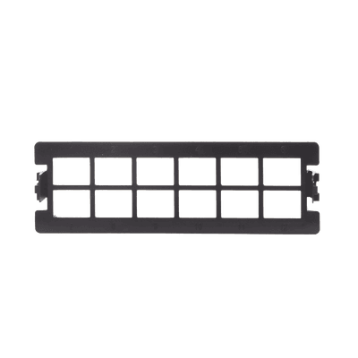 Placa acopladora vacía para Distribuidor de Fibra Óptica LP-ODF-8024, acepta 12 acopladores SC simplex o 12 acopladores LC Duplex, color negro, vista 1
