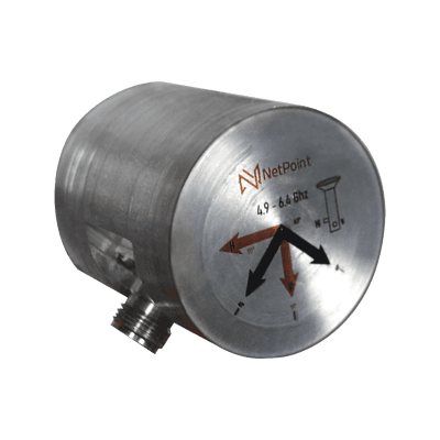 Adaptador de guía de onda Twinwaves para Antenas Mimosa, Netpoint, TXPRO con 2 conectores N-Hembra, frecuencia de 4.9-6.4 GHz, vista 1