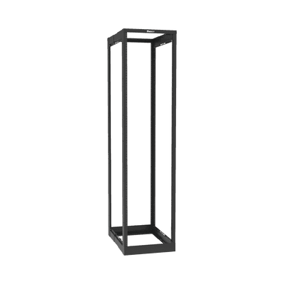 Rack de Cuatro Postes Estándar de 19", Rieles Roscados #12-24, Profundidad Ajustable de 23 a 42 in, 45 Unidades de Rack, Color Negro, vista 1