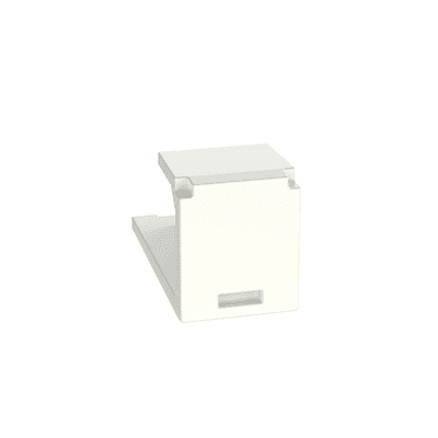 Módulo de tapa ciega (Inserto Ciego), Mini-Com, Color Blanco Mate, vista 1