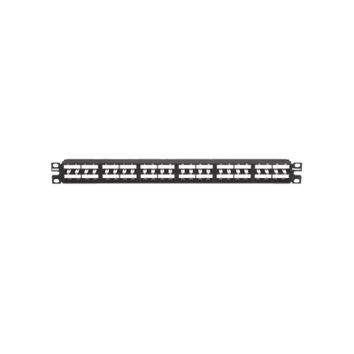 Panel de Parcheo Modular Mini-Com (Sin Conectores), Plano, Sin Blindaje, Alta Densidad, de 48 puertos, 1UR, vista 1