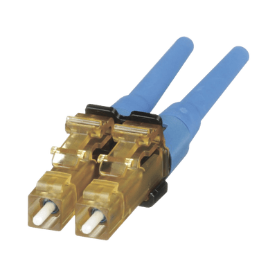 Conector de Fibra Óptica LC Duplex OptiCam, Monomodo 9/125 OS2, Pre-pulido, Color Azul, vista 1