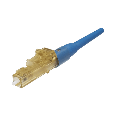 Conector de Fibra Óptica LC Simplex OptiCam, Monomodo 9/125 OS2, Pre-pulido, Color Azul, vista 1