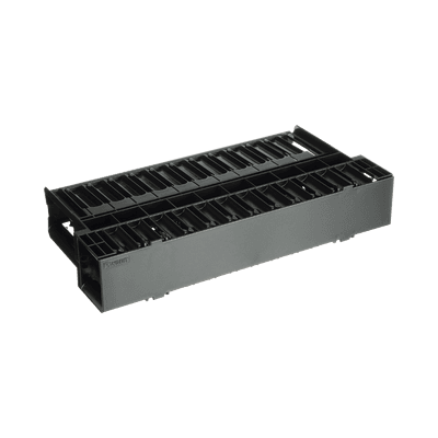 Organizador de Cables Horizontal NetManager, Doble (Frontal y Posterior), Para Rack de 19in, 2UR, vista 1