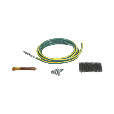 Jumper para conexión de Gabinete o Rack de telecomunicaciones a barra de tierra física, 6 AWG, 2.44m de largo, vista 1