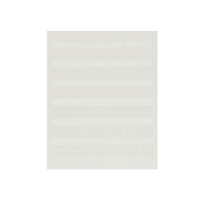 Paquete de Hojas con 2500 Etiquetas de Identificación Auto-laminadas para Impresora Láser/Inyección de Tinta, para Cables de 4.1 a 8.1 mm de Diámetro (10 - 6 AWG), Color Blanco, vista 1