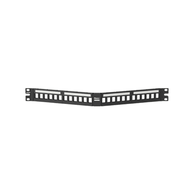 Patchpanel modular angulado  Netkey de 24 puertos blindado., vista 1