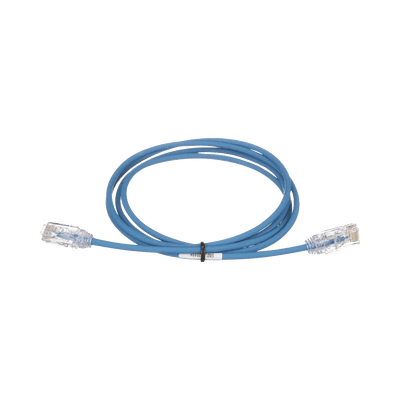 Cable de Parcheo TX6, UTP Cat6, Diámetro Reducido (28AWG), Color Azul, 7ft, vista 1