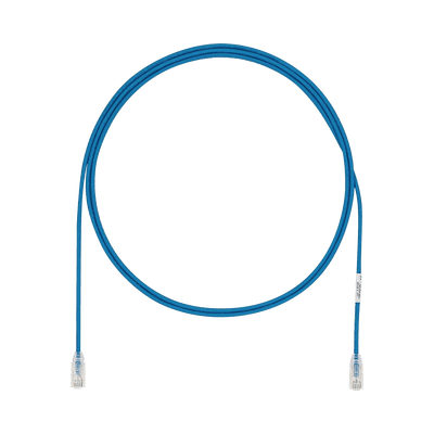 Cable de Parcheo UTP Cat6A, CM/LSZH, Diámetro Reducido (28AWG), Color Azul, 7ft, vista 1
