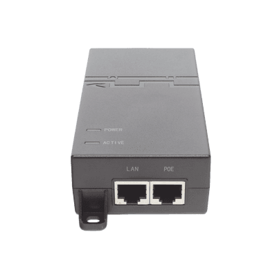 Inyector PoE estándar 802.3at Gigabit, 30W, vista 1