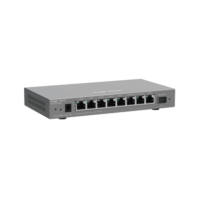 RG-EG209GS Router Administrable con 9 Puertos Gigabit, Soporta 2x WAN Configurables, 1 Puerto SFP 1Gb, hasta 200 Clientes, vista 1