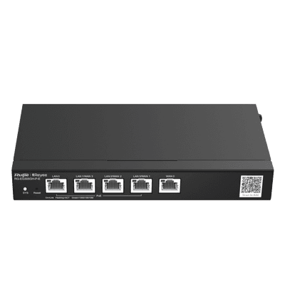Reyee Router de Oficina PoE de 5 Puertos de Alto Rendimiento, Gestionable en la Nube, 1.5 Gbps, Hasta 300 Clientes, 4 Salidas PoE, 64 Túneles VPN, vista 1