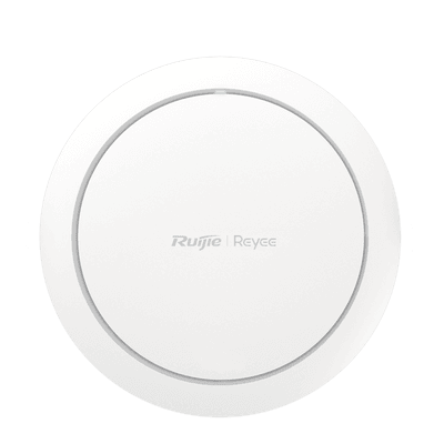 Punto de acceso Wi-Fi 6 de techo para interior 360°, doble banda, 2976 Mbps, hasta 512 usuarios, 1 puerto GE, diseño redondo, portal cautivo standalone, soporta Mesh