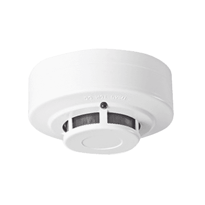 Detector de Humo Fotoeléctrico Convencional / 4 Hilos / 12 VCC / Malla Metálica Antipolvo / Base Incluida / Compatible con Paneles de Incendio, vista 1