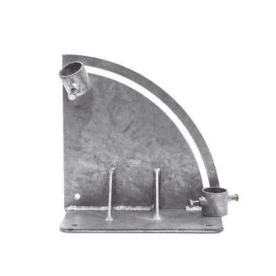 Base para Mástil con Ajuste de Ángulo. Diámetros de Mastil: 1" a 1-3/4", vista 1
