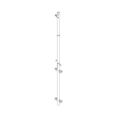 Pluma de Aluminio de 4 metros CED.40  para Instalación de Tramos STZ (Con Polea)., vista 1