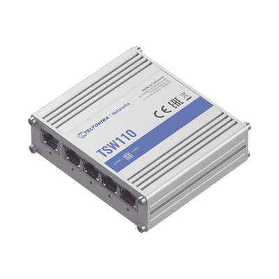 Switch Industrial No-Administrable 5 puertos Gigabit, vista 1