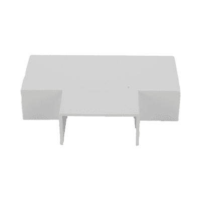 Sección en "T" color blanco de PVC auto extinguible, para canaletas TMK1735, TMK1735SD (5340-02001), vista 1