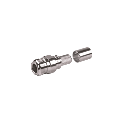 Conector N Hembra Plegable con Pin Cautivo para cables RG8 LMR-400, vista 1