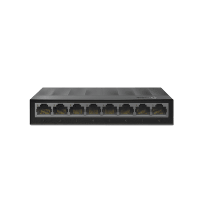 Switch para escritorio 8 puertos 10/100/1000Mbps, vista 1