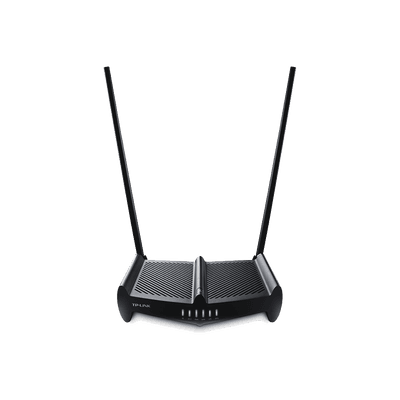 Router Inalámbrico de Alta Potencia, 2.4 GHz, 300 Mbps, 2 antenas externas omnidireccional 9 dBi, 4 Puertos LAN 10/100 Mbps, 1 Puerto WAN 10/100 Mbps, control de ancho de banda, vista 1