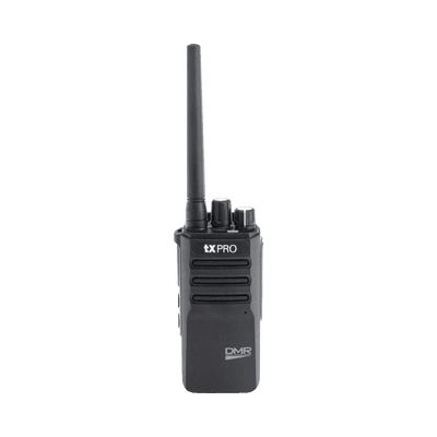 Radio Portátil Digital DMR en banda UHF 400-470 MHz / 4 Watts de Potencia Máxima / Incluye: Antena, Clip, Batería Y Cargador, vista 1