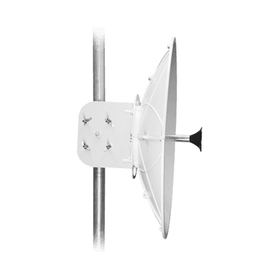 Antena direccional para B11, Doble polaridad, 10 a 11.7 GHz, 2 ft, Alta ganancia en 34 dBi, Montaje incluido, vista 1