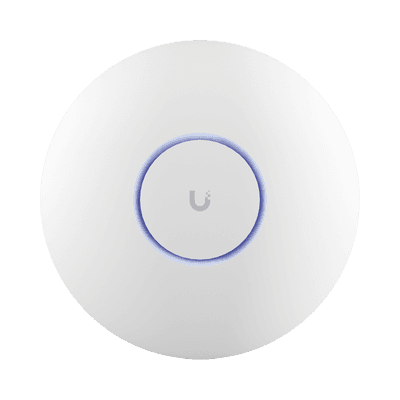 Access Point UniFi WiFi 7 Pro / Soporta 6 GHz / para Interior en Techo o Pared / 6 streams / MU-MIMO 2x2 en cada banda (2.4/5/6 GHz) / Multi-Link Operation / Puerto 2.5 GbE. NO incluye POE+, vista 1